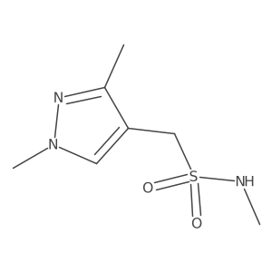1-(1,3-dimethyl-1H-pyrazol-4-yl)-N-methylmethanesulfonamide结构式