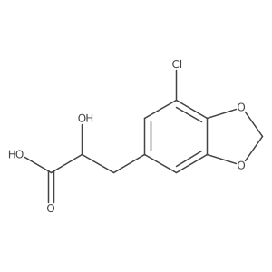 3-(7-Chloro-1,3-dioxaindan-5-yl)-2-hydroxypropanoic acid Structure