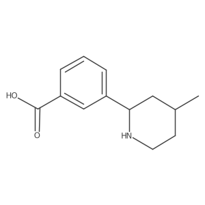 3-(4-Methylpiperidin-2-yl)benzoic acid Structure