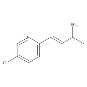 4-(5-Chloropyridin-2-yl)but-3-en-2-amine结构式