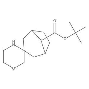 Tert-butyl 8-azaspiro[bicyclo[3.2.1]octane-3,3'-morpholine]-8-carboxylate结构式