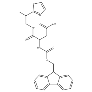 3-({[(9H-fluoren-9-yl)methoxy]carbonyl}amino)-3-{[2-(1,3-thiazol-2-yl)propyl]carbamoyl}propanoic acid结构式