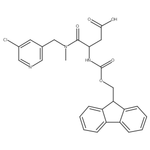 3-{[(5-chloropyridin-3-yl)methyl](methyl)carbamoyl}-3-({[(9H-fluoren-9-yl)methoxy]carbonyl}amino)propanoic acid Structure