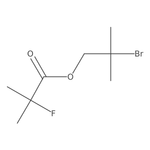 2-Bromo-2-methylpropyl 2-fluoro-2-methylpropanoate Structure