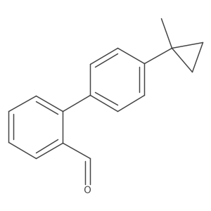2-[4-(1-Methylcyclopropyl)phenyl]benzaldehyde结构式