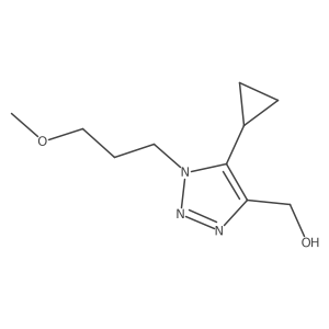 [5-Cyclopropyl-1-(3-methoxypropyl)-1h-1,2,3-triazol-4-yl]methanol Structure