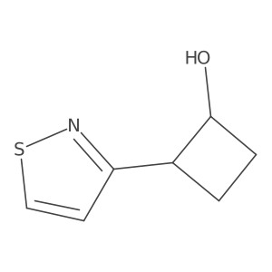 2-(1,2-Thiazol-3-yl)cyclobutan-1-ol Structure