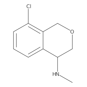 (S)-8-Chloro-N-methylisochroman-4-amine Structure
