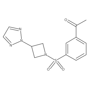 1-(3-((3-(2H-1,2,3-triazol-2-yl)azetidin-1-yl)sulfonyl)phenyl)ethan-1-one Structure