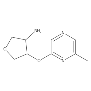 4-[(6-Methylpyrazin-2-yl)oxy]oxolan-3-amine结构式
