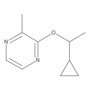 2-(1-Cyclopropylethoxy)-3-methylpyrazine结构式