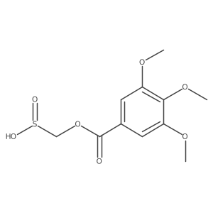 ((3,4,5-Trimethoxybenzoyl)oxy)methanesulfinicacid结构式