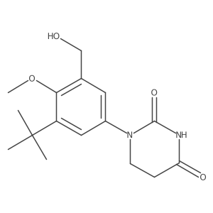 1-[3-Tert-butyl-5-(hydroxymethyl)-4-methoxy-phenyl]hexahydropyrimidine-2,4-dione Structure