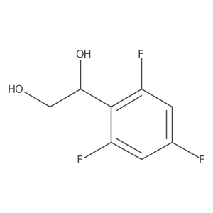1-(2,4,6-Trifluorophenyl)ethane-1,2-diol Structure