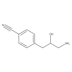 4-(3-Amino-2-hydroxypropyl)benzonitrile结构式