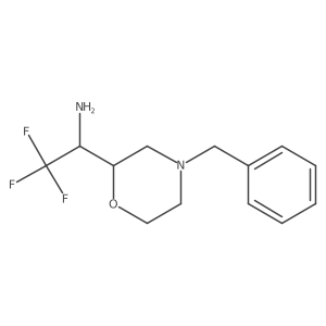 1-(4-Benzylmorpholin-2-yl)-2,2,2-trifluoroethan-1-amine Structure
