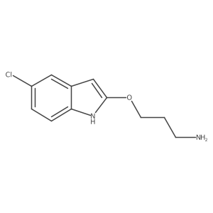 3-[(5-chloro-1H-indol-2-yl)oxy]propan-1-amine结构式