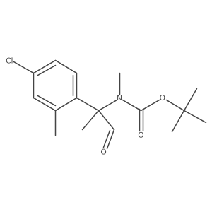 tert-butyl N-[2-(4-chloro-2-methylphenyl)-1-oxopropan-2-yl]-N-methylcarbamate Structure