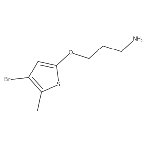 3-[(4-Bromo-5-methylthiophen-2-yl)oxy]propan-1-amine Structure