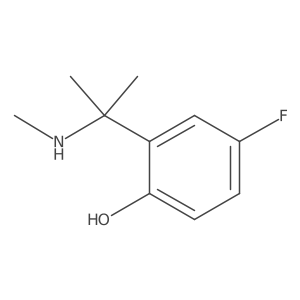 4-Fluoro-2-[2-(methylamino)propan-2-yl]phenol结构式