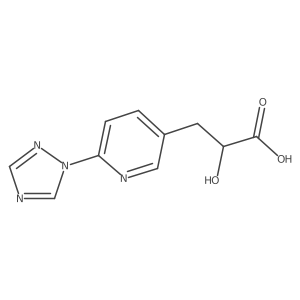 2-hydroxy-3-[6-(1H-1,2,4-triazol-1-yl)pyridin-3-yl]propanoic acid Structure
