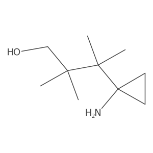 3-(1-Aminocyclopropyl)-2,2,3-trimethylbutan-1-ol结构式