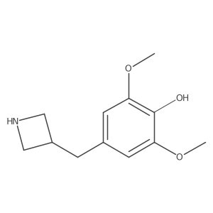 4-[(Azetidin-3-yl)methyl]-2,6-dimethoxyphenol结构式