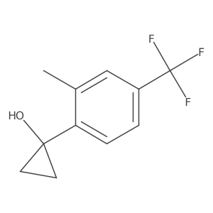 1-[2-Methyl-4-(trifluoromethyl)phenyl]cyclopropan-1-ol Structure