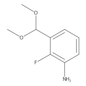 3-(Dimethoxymethyl)-2-fluoroaniline Structure