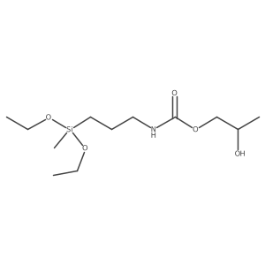 2-Hydroxypropyl N-[3-(diethoxymethylsilyl)propyl]carbamate Structure