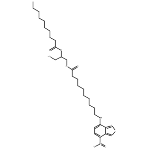 1-NBD-1,2-bis(O-decanoyl-sn-glycerol) Structure