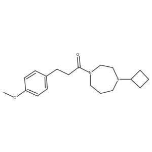 1-(4-Cyclobutyl-1,4-diazepan-1-yl)-3-(4-methoxyphenyl)propan-1-one Structure