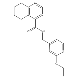 N-[(2-Ethoxypyridin-4-yl)methyl]-5,6,7,8-tetrahydroquinazoline-4-carboxamide结构式