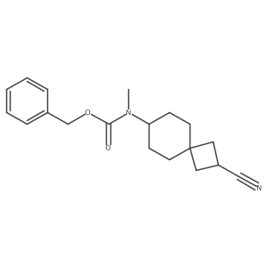 Benzyl (2-cyanospiro[3.5]nonan-7-yl)(methyl)carbamate Structure