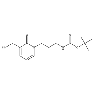tert-butyl N-{3-[3-(aminomethyl)-2-oxo-1,2-dihydropyridin-1-yl]propyl}carbamate Structure