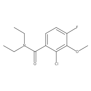 2-Chloro-N,N-diethyl-4-fluoro-3-methoxybenzamide Structure