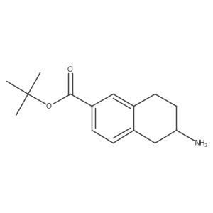 tert-Butyl 6-amino-5,6,7,8-tetrahydronaphthalene-2-carboxylate Structure