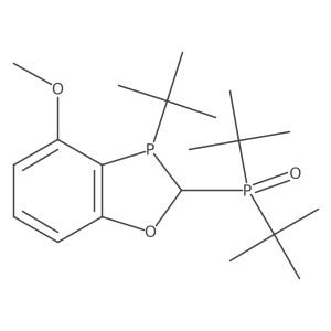 Di-tert-butyl((2S)-3-(tert-butyl)-4-methoxy-2,3-dihydrobenzo[d][1,3]oxaphosphol-2-yl)phosphine oxide结构式