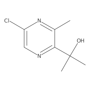 2-(5-Chloro-3-methylpyrazin-2-yl)propan-2-ol结构式