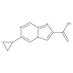 6-cyclopropylImidazo[1,2-a]pyrazine-2-carboxylic acid结构式