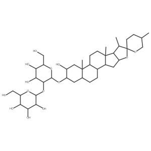 (2S,3R,4S,5S,6R)-2-[(2R,3R,4S,5R,6R)-4,5-dihydroxy-6-(hydroxymethyl)-2-[(1R,2S,4S,6R,7S,8R,9S,12S,13S,15S,16R,18R)-15-hydroxy-5',7,9,13-tetramethylspiro[5-oxapentacyclo[10.8.0.02,9.04,8.013,18]icosane-6,2'-oxane]-16-yl]oxyoxan-3-yl]oxy-6-(hydroxymethyl)oxane-3,4,5-triol Structure