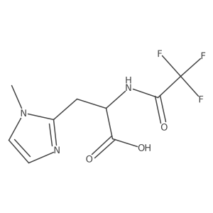3-(1-methyl-1H-imidazol-2-yl)-2-(2,2,2-trifluoroacetamido)propanoic acid结构式