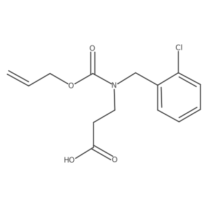 3-{[(2-Chlorophenyl)methyl][(prop-2-en-1-yloxy)carbonyl]amino}propanoic acid Structure
