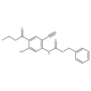 Ethyl 4-{[(benzyloxy)carbonyl]amino}-5-cyano-2-hydroxybenzoate Structure
