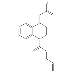 2-{1-[(Prop-2-en-1-yloxy)carbonyl]-1,2,3,4-tetrahydroquinolin-4-yl}acetic acid结构式