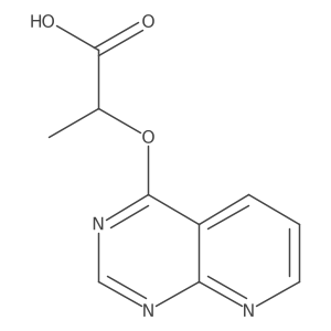 2-{Pyrido[2,3-d]pyrimidin-4-yloxy}propanoic acid Structure