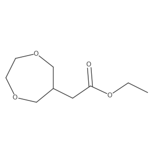 Ethyl 2-(1,4-dioxepan-6-yl)acetate结构式