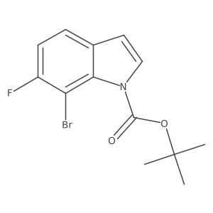 tert-butyl 7-bromo-6-fluoro-1H-indole-1-carboxylate Structure