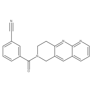 3-{6H,7H,8H,9H-pyrido[2,3-b]1,6-naphthyridine-7-carbonyl}benzonitrile结构式