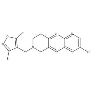 4-({3-bromo-6H,7H,8H,9H-pyrido[2,3-b]1,6-naphthyridin-7-yl}methyl)-3,5-dimethyl-1,2-oxazole Structure